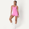 Amazon Essentials Girls’ Gymnastics Buttery Soft FormFlex Dance Tank Unitard Bodysuit(Pink)