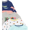 Amazon Essentials Toddler Boys’ Long-Sleeve Cotton T-Shirts, Multipacks(5-pack Jurassic Rock)