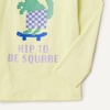 Amazon Essentials Toddler Boys’ Long-Sleeve Cotton T-Shirts, Multipacks(Pastel Green Pixel Dino)