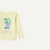 Amazon Essentials Toddler Boys’ Long-Sleeve Cotton T-Shirts, Multipacks(Pastel Green Pixel Dino)