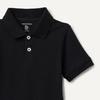 Amazon Essentials Toddler Boys’ School Uniform Short-Sleeve Pique Polo Shirts, Breathable Cotton, Button Closure, Multipacks(Black)
