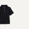 Amazon Essentials Toddler Boys’ School Uniform Short-Sleeve Pique Polo Shirts, Breathable Cotton, Button Closure, Multipacks(Black)