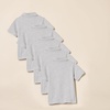 Amazon Essentials Toddler Boys’ School Uniform Short-Sleeve Pique Polo Shirts, Breathable Cotton, Button Closure, Multipacks(Grey Heather)