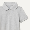 Amazon Essentials Toddler Boys’ School Uniform Short-Sleeve Pique Polo Shirts, Breathable Cotton, Button Closure, Multipacks(Light Grey Heather)