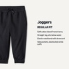 Amazon Essentials Unisex Kids’ Cotton Joggers(Black)