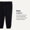 Amazon Essentials Unisex Kids’ Cotton Joggers(Black/Light Grey Heather)