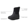 Amazon Essentials Unisex Kids’ Insulated Neoprene Rain Boot(Black)