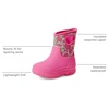 Amazon Essentials Unisex Kids’ Insulated Neoprene Rain Boot(Pink Floral)