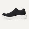 Amazon Essentials Unisex Kids’ Knit Light Weight Slip On Sneaker(Black/White)