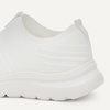 Amazon Essentials Unisex Kids’ Knit Light Weight Slip On Sneaker(White)