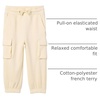 Amazon Essentials Unisex Kids and Toddlers’ Cargo Jogger(Beige)
