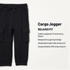 Amazon Essentials Unisex Kids and Toddlers’ Cargo Jogger(Black/Navy)