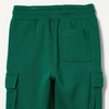 Amazon Essentials Unisex Kids and Toddlers’ Cargo Jogger(Light Grey Heather/Dark Green)