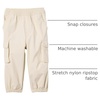 Amazon Essentials Unisex Kids and Toddlers’ Cargo Parachute Pants, Joggers with Elastic Waist, Drawstring, Pull On(Beige)
