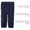 Amazon Essentials Unisex Kids and Toddlers’ Cargo Parachute Pants, Joggers with Elastic Waist, Drawstring, Pull On(Navy)