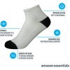 Amazon Essentials Unisex Kids and Toddlers’ Cotton Ankle Socks with Cushioned Sole for Boys Girls Toddlers, 14 Pairs(14-pack White/Multi Ht)