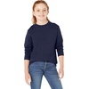 Amazon Essentials Unisex Kids and Toddlers’ Long-Sleeve Organic Cotton Rib Cuff T-Shirt, Pack of 2(Dark Navy/Grey Heather)