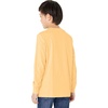 Amazon Essentials Unisex Kids and Toddlers’ Long-Sleeve Organic Cotton Rib Cuff T-Shirt, Pack of 2(Light Orange/Melon Orange Snake)