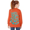Amazon Essentials Unisex Kids and Toddlers’ Long-Sleeve Organic Cotton Rib Cuff T-Shirt, Pack of 2(Light Orange/Melon Orange Snake)