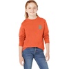 Amazon Essentials Unisex Kids and Toddlers’ Long-Sleeve Organic Cotton Rib Cuff T-Shirt, Pack of 2(Light Orange/Melon Orange Snake)