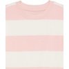 Amazon Essentials Unisex Kids and Toddlers’ Modern Short-Sleeve Cotton T-Shirt, Pack of 3(Dusty Rose/Pink Text Print/White Rugby Stripe)