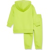 Amazon Essentials Unisex Kids’ and Toddlers’ Modern Sweatsuit Set, 2 Piece Hooded Outfit, Pack of 2(Lime Green)