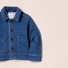 Amazon Essentials Unisex Kids and Toddlers’ Relaxed-Fit Denim Chore Jacket Outerwear(Medium Indigo Wash)