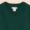 Amazon Essentials Unisex Kids and Toddlers’ Uniform Cotton V-Neck Pullover Knit Sweater(Dark Green Heather)