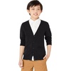 Amazon Essentials Unisex Kids and Toddlers’ V-Neck Cotton Uniform Cardigan Sweaters, Pack of 2(2-pack Black)