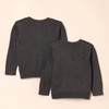 Amazon Essentials Unisex Kids and Toddlers’ V-Neck Cotton Uniform Cardigan Sweaters, Pack of 2(2-pack Charcoal Heather)