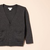 Amazon Essentials Unisex Kids and Toddlers’ V-Neck Cotton Uniform Cardigan Sweaters, Pack of 2(2-pack Charcoal Heather)