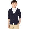 Amazon Essentials Unisex Kids and Toddlers’ V-Neck Cotton Uniform Cardigan Sweaters, Pack of 2(Navy)