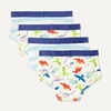 Amazon Essentials Unisex Toddlers’ Cotton Training Pants, Pack of 4(Dinosaur / Stripes)