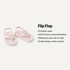 Amazon Essentials Unisex Toddlers’ Flip Flop Sandals with Backstrap for Boys and Girls(Pale Pink)