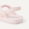 Amazon Essentials Unisex Toddlers’ Flip Flop Sandals with Backstrap for Boys and Girls(Pale Pink)