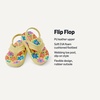 Amazon Essentials Unisex Toddlers’ Flip Flop Sandals with Backstrap for Boys and Girls(Yellow Flower)