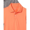 Amazon Essentials boys Short-Sleeve Active Performance Polo Shirts(Orange/Grey)