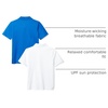 Amazon Essentials boys Short-Sleeve Active Performance Polo Shirts(Royal Blue/White)