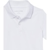 Amazon Essentials boys Short-Sleeve Active Performance Polo Shirts(White)