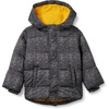 Amazon Essentials Babies, Toddlers, and Boys’ Heavyweight Hooded Puffer Jacket(Charcoal Heather)