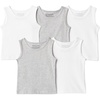 Light Grey Heather / White