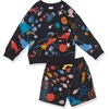 Amazon Essentials Boys and Toddlers’ French Terry Cozy Long-Sleeve Top and Short Set (Previously Spotted Zebra)