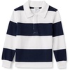 Navy White Rugby Stripe