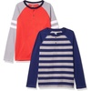 Amazon Essentials Boys and Toddlers’ Long-Sleeve Henley T-Shirts (Previously Spotted Zebra)