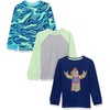 Amazon Essentials Boys and Toddlers’ Long-Sleeve Thermal T-Shirt Tops (Previously Spotted Zebra), Pack of 3