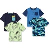 Amazon Essentials Boys and Toddlers’ Short-Sleeve Henley T-Shirts (Previously Spotted Zebra), Multipacks