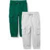 Light Grey Heather/Dark Green