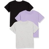 Black/Grey Heather/Purple