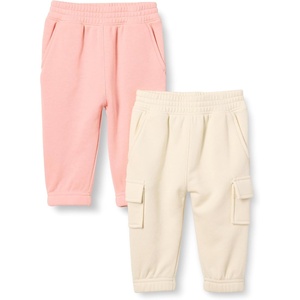 Amazon Essentials Baby Boys’ Cargo Joggers(Beige/Peach)
