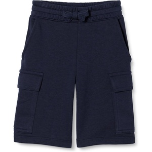 Amazon Essentials Boys’ French Terry Cargo Sweat Shorts, Lounge(Navy)